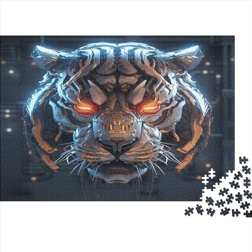 Tiger 1000 Teile Puzzle für Erwachsene, 1000 Teile (75 x 50 cm) – Holz von LOUSON