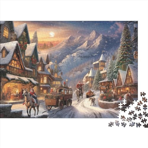 Weihnachtsszenen, 1000-teiliges Puzzle für Erwachsene, 1000 Teile (75 x 50 cm) von LOUSON