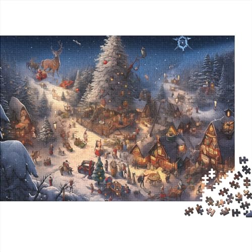 Weihnachtsszenen, 500-teiliges Puzzle für Erwachsene, 500 Teile (52 x 38 cm) von LOUSON