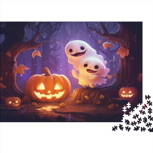 Wooden Jigsaw Puzzles for Adults 1000 Piece Cute Ghosts Jigsaw Puzzles for Adults Family Games Christmas Birthday Gifts von LOUSON