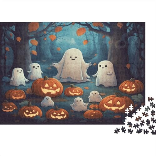 Wooden Jigsaw Puzzles for Adults 500 Piece Halloween Scene Jigsaw Puzzles for Adults Family Games Christmas Birthday Gifts von LOUSON