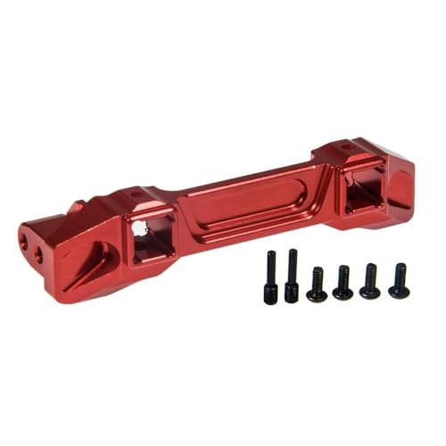 LOVBEE Aluminiumlegierung vorne und hinten Stoßstangenhalterungen for TRX-4 TRX4 1/10 RC Crawler Car Upgrade-Teile (Color : Red Front) von LOVBEE