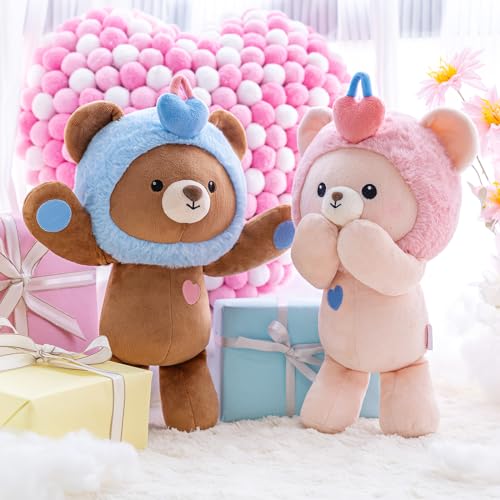 LOVELOCKBEAR Kleine Bear Plüschtiere, 2pcs Kuscheltier Bär Stofftiere mit Ineinandergreifende Befestigungen, 30cm Stuffed Animals Cute Plüschtier, Hochzeitstag Weihnachten Geschenke für Freundin LOVELOCKBEAR Kleine Bear Plüschtiere, 2pcs Kuscheltier Bär Stofftiere mit Ineinandergreifende Befestigungen, 30cm Stuffed Animals Cute Plüschtier, Hochzeitstag Weihnachten Geschenke für Freundin von LOVELOCKBEAR