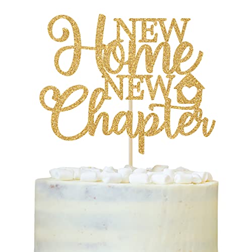 New Home New Chapter Cake Topper, Home Sweet Home Cake Decor, Our First Home, Housewarming Party Decorations Supplies Gold Glitter New Home New Chapter Cake Topper, Home Sweet Home Cake Decor, Our First Home, Housewarming Party Decorations Supplies Gold Glitter von LOVELY BITON
