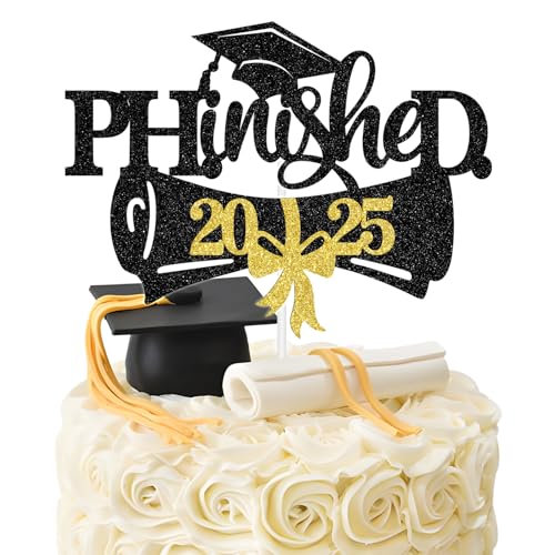 Phinished 2025 Tortenaufsatz, Congrats PHD Grad/Doktor der Philosophie, Klasse 2025, Doktoratsabschluss, Abschlussfeier, Party-Dekorationen Phinished 2025 Tortenaufsatz, Congrats PHD Grad/Doktor der Philosophie, Klasse 2025, Doktoratsabschluss, Abschlussfeier, Party-Dekorationen von LOVELY BITON