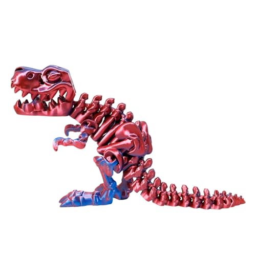 LOVEMETOO Dinosaurier-Spielzeug, Skelett-Spielzeug, Dinosaurier-Figur – 3D-Druck-Dinosaurier, beweglich mit flexiblen Gelenken | Dekorative Dinosaurier-Figuren für Tisch für Schaufenster LOVEMETOO Dinosaurier-Spielzeug, Skelett-Spielzeug, Dinosaurier-Figur – 3D-Druck-Dinosaurier, beweglich mit flexiblen Gelenken | Dekorative Dinosaurier-Figuren für Tisch für Schaufenster von LOVEMETOO
