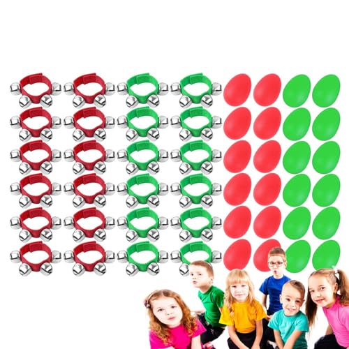 LOVEMETOO Jingle Bells für Handgelenk, Percussion-Armband für Musikinstrumente – Musikarmband mit Schlagzeug, lustiges Musikinstrument und Schlagzeug für kreatives Spielen von LOVEMETOO