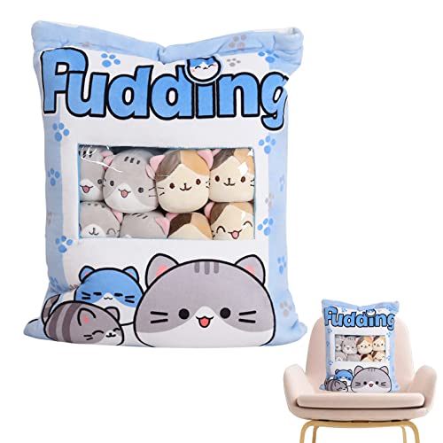 LOVEMETOO Niedliches Snack Kissen aus Plüsch | Katzenkissen mit 8 abnehmbaren Spielzeugen | schöner Begleiter für Dekoration Bett und Sofa LOVEMETOO Niedliches Snack Kissen aus Plüsch | Katzenkissen mit 8 abnehmbaren Spielzeugen | schöner Begleiter für Dekoration Bett und Sofa von LOVEMETOO
