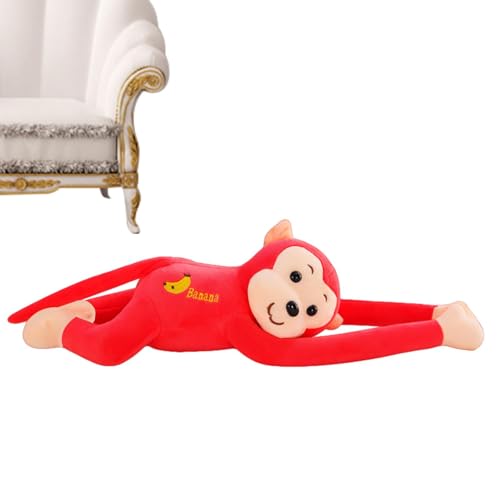 LOVEMETOO Plüschtier Affe mit langem Arm, Affe aus Plüsch mit langem Arm – 43 cm (17,72 Zoll), schöne Affenpuppe mit langen Armen, niedlicher Affe, Ornament zum Aufhängen von Affen von LOVEMETOO
