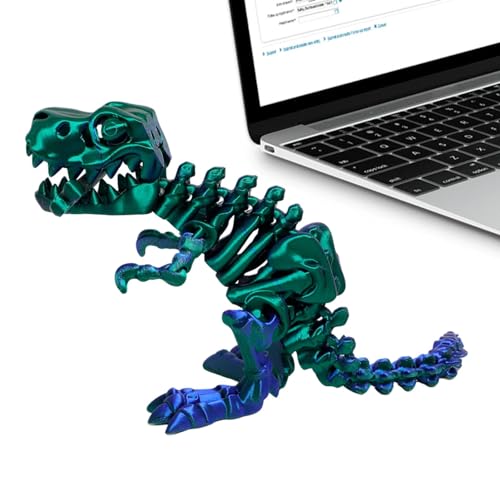 LOVEMETOO Spielzeug, Dinosaurier-Figur, 3D-Druck, flexible Gelenke, Skelett, Dinosaurier, Ornament, dekorative Dinosaurier-Figuren, Tischdekoration, für Schaufenster, Bibliothek LOVEMETOO Spielzeug, Dinosaurier-Figur, 3D-Druck, flexible Gelenke, Skelett, Dinosaurier, Ornament, dekorative Dinosaurier-Figuren, Tischdekoration, für Schaufenster, Bibliothek von LOVEMETOO