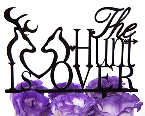 LOVENJOY The Hunt is Over Hirsch Cake Topper Hochzeit Tortendeko Acryl Buck and Doe Hochzeitstorte Deko, Geschenkverpackung LOVENJOY The Hunt is Over Hirsch Cake Topper Hochzeit Tortendeko Acryl Buck and Doe Hochzeitstorte Deko, Geschenkverpackung von LOVENJOY