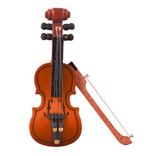 LOVIVER 1/12 Geige Violine mit Bogen und Koffer Für Musikinstrument Puppenhaus Dekoration Zubehör LOVIVER 1/12 Geige Violine mit Bogen und Koffer Für Musikinstrument Puppenhaus Dekoration Zubehör von LOVIVER