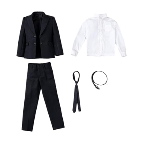 LOVIVER 1/6 Skala Herren anzüge Uniform Uniformen Anzug Retro Jacke Hosen Set mit Krawatte Top Mantel mit Hose fürfür 12in Zubehör LOVIVER 1/6 Skala Herren anzüge Uniform Uniformen Anzug Retro Jacke Hosen Set mit Krawatte Top Mantel mit Hose fürfür 12in Zubehör von LOVIVER