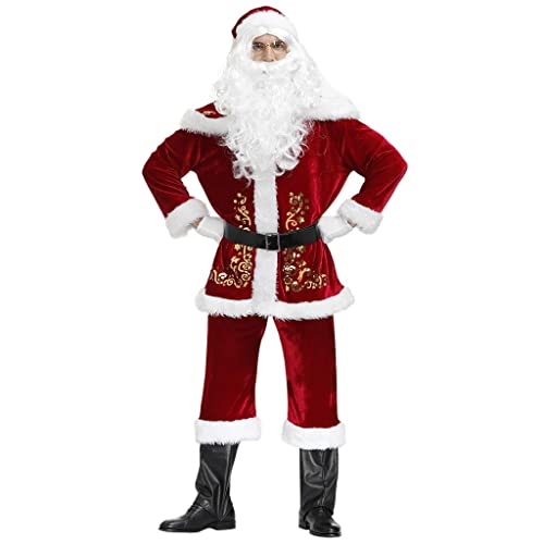 LOVIVER 1 Stück Weihnachten Weihnachtsmann Claus Kostüm Fancy Kleid Erwachsene Männer Anzüge Cosplay, XXL. von LOVIVER