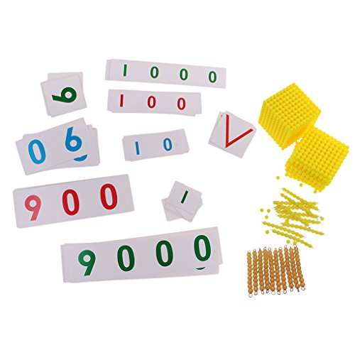 LOVIVER 10 Montessori Goldene Perle Tausend Perlen 1 100 Zahlen mit 1 Set Montessori Bankspielzeug LOVIVER 10 Montessori Goldene Perle Tausend Perlen 1 100 Zahlen mit 1 Set Montessori Bankspielzeug von LOVIVER