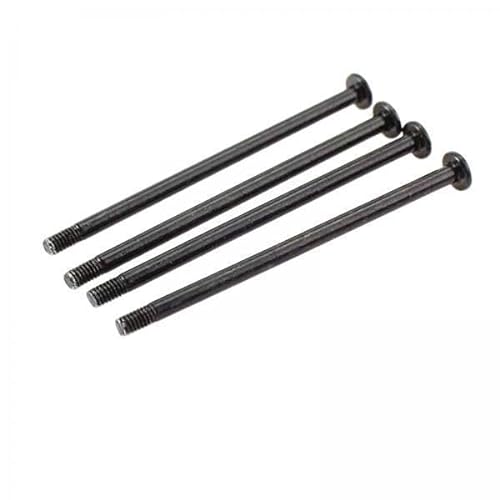 LOVIVER 2x4 Stück Metallschraube RC Hobby Teile Reparaturwerkzeug für Wltoys 144010 144002 Teile, Schwarz01, 2 STK von LOVIVER