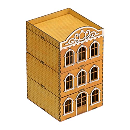 LOVIVER 3D-Puzzle 1/72, Holzarchitektur, Kunsthandwerk, einzigartiges, selbst zusammenbaubares Hausmodell als Geschenk, Landschaftslayout, Jugendliche und, Stil c von LOVIVER