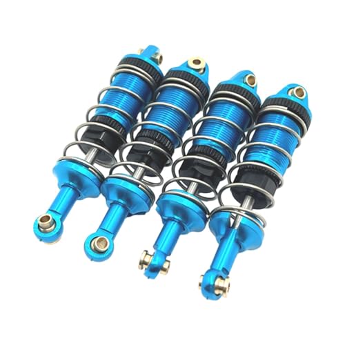 LOVIVER 4 Stück RC-Auto-Stoßdämpfer, vordere und hintere RC-Stoßdämpfer, Ersatzteile, langlebig für 14301 14302 1/14 RC-Hobbyauto, Blau von LOVIVER