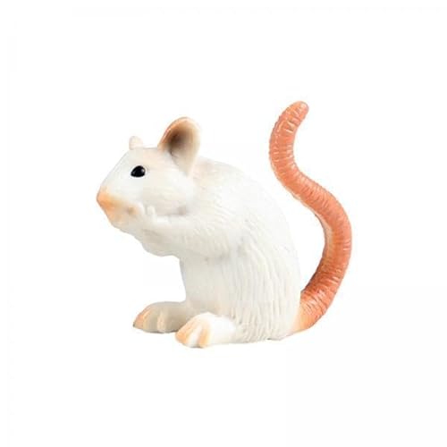 LOVIVER 4X Realistische Mäuse Modell Ratte Spielzeug Figuren Kognitive Spielzeug Realistische Tiere Figuren Spielzeug für Kindergarten Geburtstag Kinder Kinde von LOVIVER