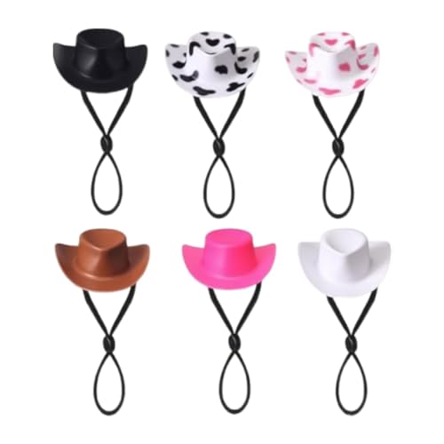 LOVIVER 6 stück Mini Schreibtisch Gans Headwear Gans Statue Spielzeug für Desktop Dekoration von LOVIVER