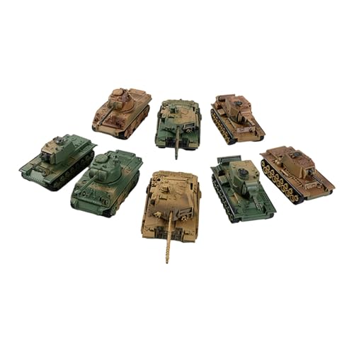 LOVIVER 8-teilige Panzermodellbausätze im Maßstab 1:72 zum Selbermachen mit feinen Details, Konstruktionssimulation, Puzzlespiele für Kinder, Jungen und, Stil c von LOVIVER