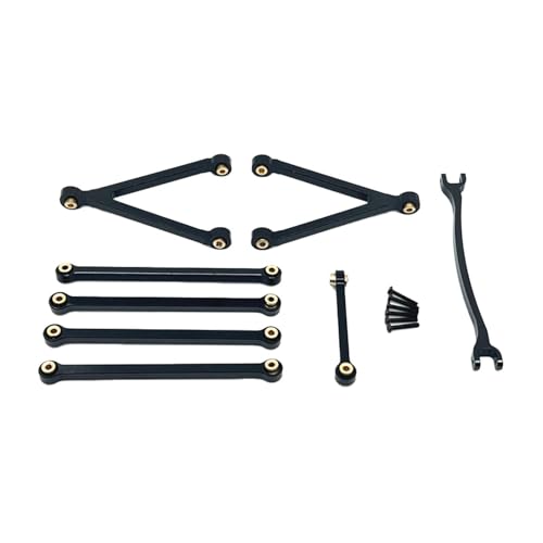 LOVIVER 8X High Clearance Chassis Links Set, Ersatzteile, Gestänge Zugstangen für Fcx24 Crawler, Modellmodifikation im Maßstab 1:24, Schwarz von LOVIVER