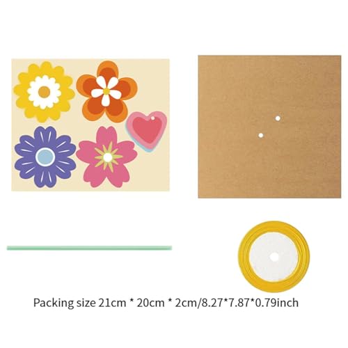 LOVIVER Blumenstrauß Handwerk Kit DIY für Kinder Valentinstag Aktivitäten zu Hause, lustige Aktivitäten Mutter Geschenke Blumenstrauß Papierhandwerk, 12 Stück von LOVIVER