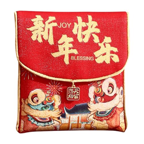 LOVIVER Chinesisches Neujahr, Roter Umschlag, Rotes Paket, Praktisch, Einfach zu Verwenden, Traditionelle Feier für Kinder, Hong Bao, Rote Tasche, Ohne Lanyard LOVIVER Chinesisches Neujahr, Roter Umschlag, Rotes Paket, Praktisch, Einfach zu Verwenden, Traditionelle Feier für Kinder, Hong Bao, Rote Tasche, Ohne Lanyard von LOVIVER