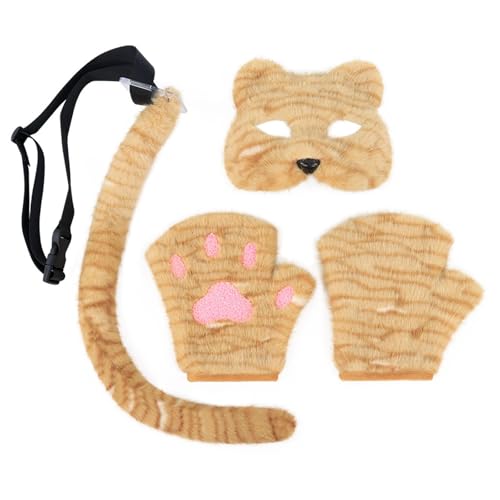 LOVIVER Cosplay -Kostüm -Set -Foto -Requisiten Tierform Kostüm für Karnevalsrollenspiele, Gelbw LOVIVER Cosplay -Kostüm -Set -Foto -Requisiten Tierform Kostüm für Karnevalsrollenspiele, Gelbw von LOVIVER