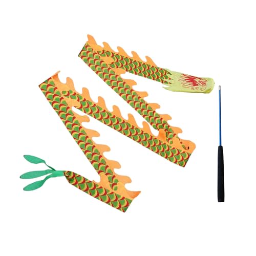 LOVIVER Drachenband, Drachentanz, Band-Poi, Dekor, Drachen-Poi, Tanzband, Gymnastik, Leistung, Schuppiger Drache LOVIVER Drachenband, Drachentanz, Band-Poi, Dekor, Drachen-Poi, Tanzband, Gymnastik, Leistung, Schuppiger Drache von LOVIVER