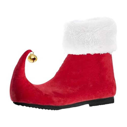 LOVIVER Elfenschuhe Süße Elfenstiefel mit Glöckchen zum Verkleiden an Halloween, 42 von LOVIVER