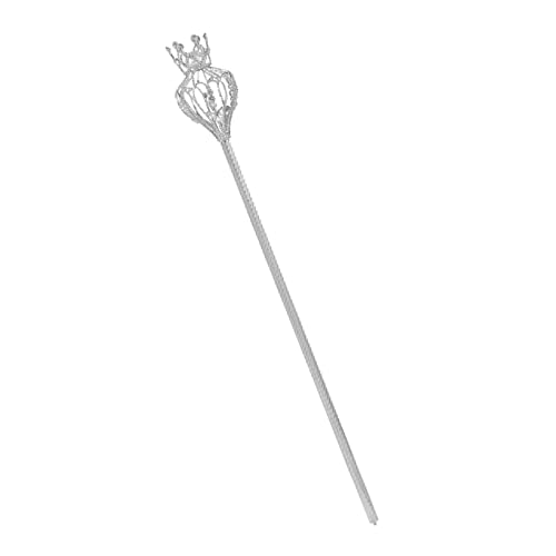 LOVIVER Festzug Zauberstab König Kostüm Handheld Cosplay Requisiten für Kostüm Hochzeit Festival Brautparty, Silber LOVIVER Festzug Zauberstab König Kostüm Handheld Cosplay Requisiten für Kostüm Hochzeit Festival Brautparty, Silber von LOVIVER
