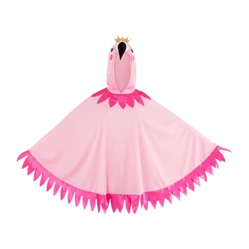 LOVIVER Flamingo Kostüm mit Kapuze für Rollenspiele Maskerade Karneval Performance von LOVIVER