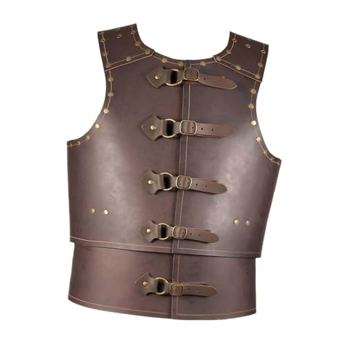 LOVIVER Gothic Knight Kostüm für Party Halloween Männer Frauen, Kaffee von LOVIVER