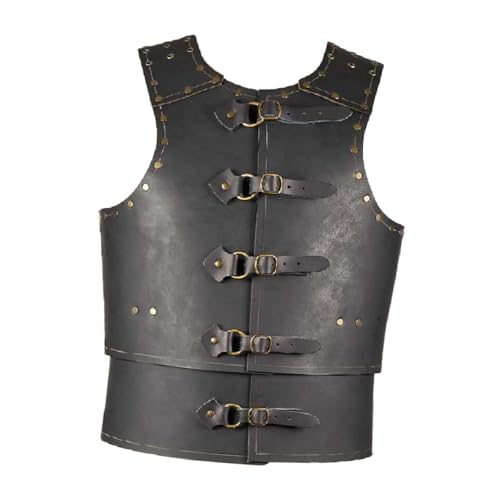 LOVIVER Gothic Knight Kostüm für Party Halloween Männer Frauen, Schwarz von LOVIVER
