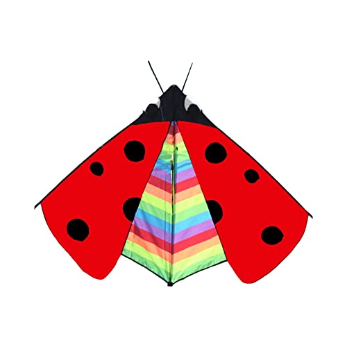 LOVIVER Großer Delta Kite Single-Line Flying Toys Neuheit Dreieck Marienkäfer Kite für Sporturlaub Outdoor Familienausflüge Strand von LOVIVER