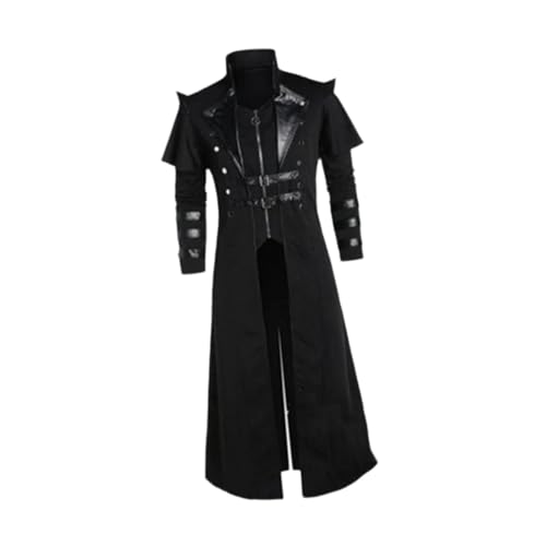 LOVIVER Herren Steampunk Tailcoat Kostümanzug mittelalterlicher Gothic Hecklack für Partybevorzugungen, M von LOVIVER
