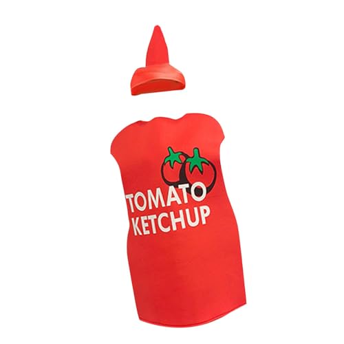 LOVIVER Ketchup Kostüm Kleidung Geschenk Cosplay für Club Maskerade Halloween Mottoparty von LOVIVER