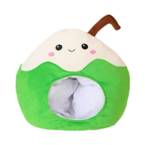 LOVIVER Kokosnuss -Kopfbedeckungshutspielzeug süßer Plüschhut für Karneval Geburtstagskleid Halloween LOVIVER Kokosnuss -Kopfbedeckungshutspielzeug süßer Plüschhut für Karneval Geburtstagskleid Halloween von LOVIVER