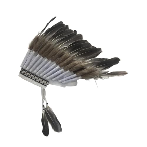 LOVIVER Künstlicher Federkopfschmuck Chief Indian Hat Head Zubehör für Cosplay Bühne von LOVIVER