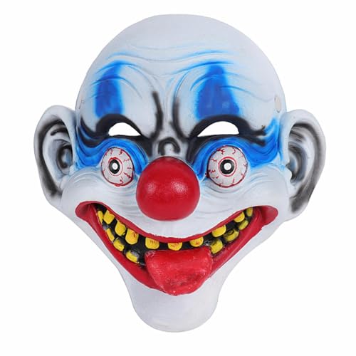 LOVIVER Lustige Clown-Maske, Maskerade-Maske, Dekor, Horror, Männer, Frauen, Kostüm, Maske, Gesichtsbedeckung für Verkleidungen, Rollenspiele, Bühnenauftritte von LOVIVER