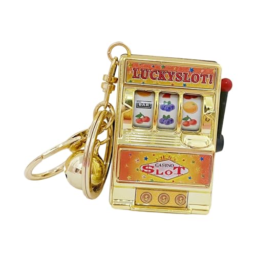 LOVIVER Mini-Spielautomat, Spielzeug, Gaming-Geschenke, Geburtstagstaschen-Anhänger, lustiger Miniatur-Mini-Arcade-Spiel-Spielzeug-Schlüsselanhänger für , Gold von LOVIVER