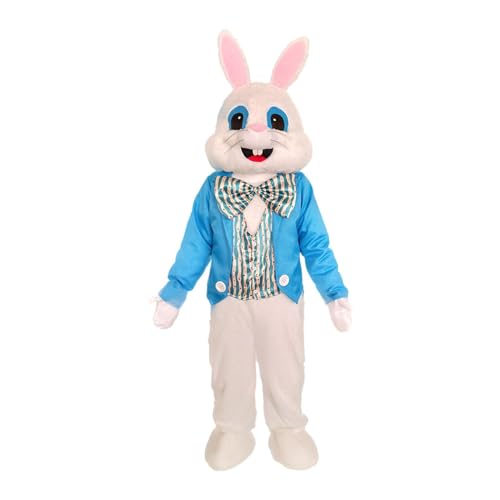 LOVIVER Osterhasen-Kostüm, Kaninchen-Kostüm, Kostüm für Erwachsene, Kleidung, Cosplay-Kostüm für Karneval, Geburtstag, Halloween, Festival, Blau von LOVIVER