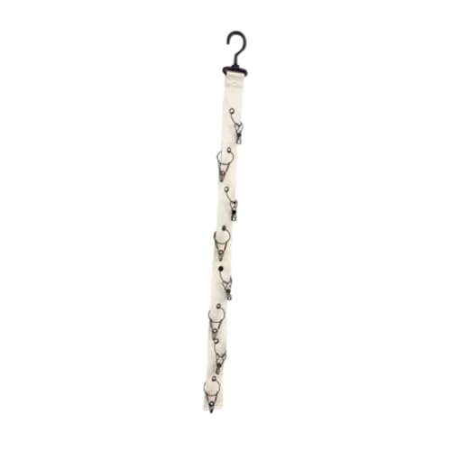 LOVIVER Puppen-Hänge-Organizer, Puppen-Aufbewahrungs-Display-Gurt, Premium, mit Clips, hängender Stofftierhalter für Büro und Wohnzimmer, Weiß LOVIVER Puppen-Hänge-Organizer, Puppen-Aufbewahrungs-Display-Gurt, Premium, mit Clips, hängender Stofftierhalter für Büro und Wohnzimmer, Weiß von LOVIVER