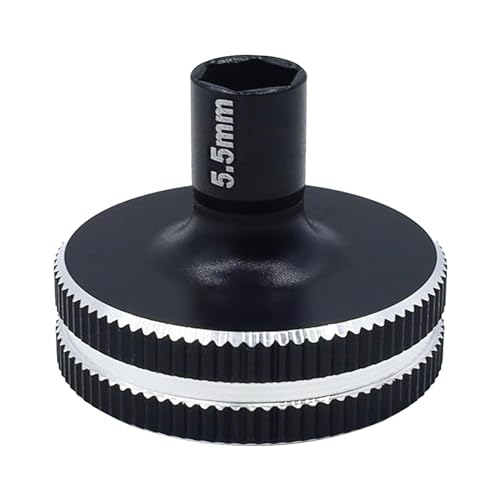 LOVIVER RC Car Short Nut Driver Upgrades Teile Ersatz Robustes Zubehör Metallhandwerkzeug für 1:10 RC Cars Electric Crawler, 5.5 mm von LOVIVER