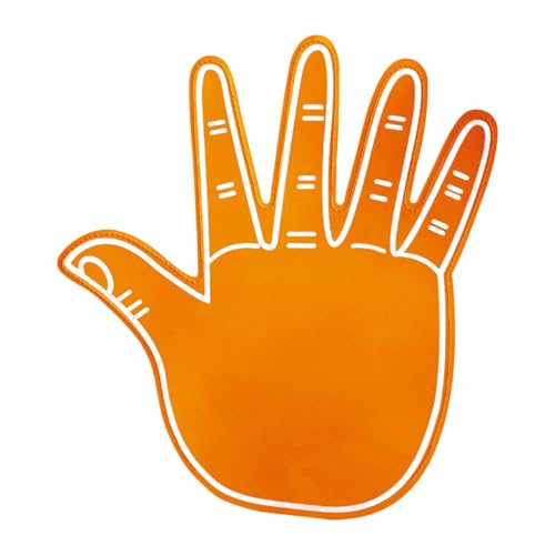 LOVIVER Riesenschaumfinger, Riesenschaumhandhandschuhe, Sport -Fan -Accessoires Geschenk, jubelnde Handschuhe, Cheerleading -Finger für Sportveranstaltungen, Orange von LOVIVER
