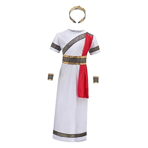 LOVIVER Römische Jungenkostüme für Kinder, Robe mit Falten, Requisiten, bequemes Rollenspiel, 110 LOVIVER Römische Jungenkostüme für Kinder, Robe mit Falten, Requisiten, bequemes Rollenspiel, 110 von LOVIVER