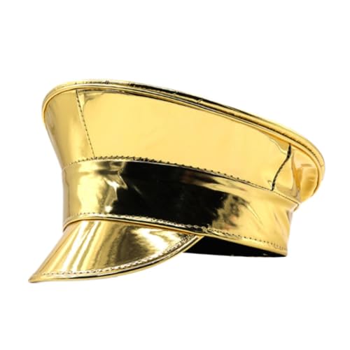 LOVIVER Sailor Hat Officer Hat Deluxe Kostümzubehör für Maskerade Ball Halloween, Gold LOVIVER Sailor Hat Officer Hat Deluxe Kostümzubehör für Maskerade Ball Halloween, Gold von LOVIVER