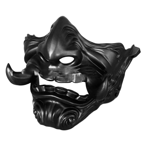 LOVIVER Samurai-Maske, gruselige Kopfmaske, neuartige japanische Maske, Maske für Cosplay-Festival von LOVIVER