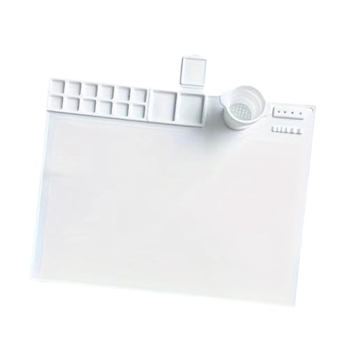 LOVIVER Silikonmalerei Matte Tisch Graffiti Matte Mehrzweck einfach zu reinigen basteln lackiermatten Matte für Kunst DIY Malerei Handwerk, Weiß von LOVIVER